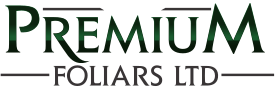 premium foliars logo words